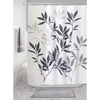 image:imageInterDesign Leaves Shower Curtain Black