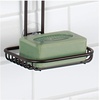 image:imageInterDesign Linea Adjustable Shower Caddy  Bathroom Storage Shelves for Shampoo Conditioner and Soap SilverBronze