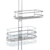image:imageInterDesign Linea Adjustable Shower Caddy  Bathroom Storage Shelves for Shampoo Conditioner and Soap SilverSilver