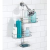 image:imageInterDesign Linea Adjustable Shower Caddy  Bathroom Storage Shelves for Shampoo Conditioner and Soap SilverSilver