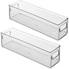image:imageInterDesign Refrigerator and Freezer Storage Container  Deep Organizer Bin for Kitchen Clear  Deep Organizer Bin For KitchenPack of 2