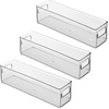 image:imageInterDesign Refrigerator and Freezer Storage Container  Deep Organizer Bin for Kitchen Clear  Deep Organizer Bin For KitchenPack of 3