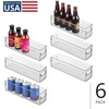 image:imageInterDesign Refrigerator and Freezer Storage Container  Deep Organizer Bin for Kitchen Clear  Deep Organizer Bin For KitchenPack of 6
