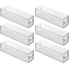 image:imageInterDesign Refrigerator and Freezer Storage Container  Deep Organizer Bin for Kitchen Clear  Deep Organizer Bin For KitchenPack of 6