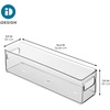 image:imageInterDesign Refrigerator and Freezer Storage Container  Deep Organizer Bin for Kitchen Clear  Deep Organizer Bin For KitchenPack of 6