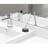 image:imageInterDesign iDesign Divided Toothbrush Holder for Bathroom or Vanity  Set of 2  ClearMatte BlackClearMatte Black