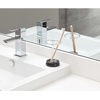 image:imageInterDesign iDesign Divided Toothbrush Holder for Bathroom or Vanity  Set of 2  ClearMatte BlackClearMatte Black