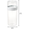 image:imageInterDesign iDesign Large Stack n Snack Food Containers  Stackable Snack Containers  Set of 4  ClearWhiteClearWhite
