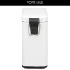 image:imageInterDesign iDesign Rectangular 13 Gallon Bathroom Trash Set of 2White Rectangle Step Can 5L M2White