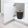 image:imageInterDesign iDesign Small Round Bathroom Trash Can  Set of 2  Matte BlackMatte Black