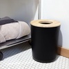 image:imageInterDesign iDesign Small Round Bathroom Trash Can  Set of 2  Matte BlackMatte Black