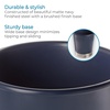 image:imageInterDesign iDesign Small Round Bathroom Trash Set of 2 York Waste Can M2 BrushedNavy