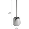 image:imageInterDesign iDesign Stainless Steel Toilet Brush and Holder for Bathroom Cleaning and Storage Set of 2 BrushedPack of 2