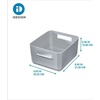 image:imageKitchen Recycled Plastic Storage Bin 9 x 85 x 5 GrayPack of 1