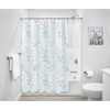 image:imageSafari PEVA Shower Curtain Water Resistant Bathroom Shower Curtain with 12 Rust Resistant Metal Grommets for Shower or Tub  Perfect for Master and Guest Bathroom  72 x 72 GreenBlue GreenFrost
