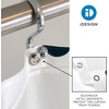 image:imageSafari PEVA Shower Curtain Water Resistant Bathroom Shower Curtain with 12 Rust Resistant Metal Grommets for Shower or Tub  Perfect for Master and Guest Bathroom  72 x 72 GreenBlackFrost