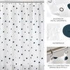 image:imageSafari PEVA Shower Curtain Water Resistant Bathroom Shower Curtain with 12 Rust Resistant Metal Grommets for Shower or Tub  Perfect for Master and Guest Bathroom  72 x 72 GreenBlackFrost