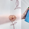 image:imageSafari PEVA Shower Curtain Water Resistant Bathroom Shower Curtain with 12 Rust Resistant Metal Grommets for Shower or Tub  Perfect for Master and Guest Bathroom  72 x 72 GreenFlowersFrost