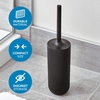 image:imageiDesign  29567 Cade Bowl Brush and Holder Toilet Cleaning Set for Bathroom Matte Black 2 Each  Toilet Cleaning Set For BathroomBlack