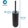 image:imageiDesign  29567 Cade Bowl Brush and Holder Toilet Cleaning Set for Bathroom Matte Black 2 Each  Toilet Cleaning Set For BathroomBlack