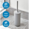 image:imageiDesign  29567 Cade Bowl Brush and Holder Toilet Cleaning Set for Bathroom Matte Black 2 Each  Toilet Cleaning Set For BathroomGray