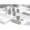 image:imageiDesign  29567 Cade Bowl Brush and Holder Toilet Cleaning Set for Bathroom Matte Black 2 Each  Toilet Cleaning Set For BathroomGray