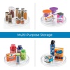image:imageiDesign 11Inch Round Lazy Susan Organizer Set of 2 Clear  Kitchen or Pantry Storage11 Inch