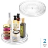 image:imageiDesign 11Inch Round Lazy Susan Organizer Set of 2 Clear  Kitchen or Pantry Storage11 Inch Pack of 8