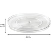 image:imageiDesign 145Inch Lazy Susan Organizer Clear  Large Turntable For Cabinet or Pantry1450 x 1450 x 175