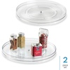 image:imageiDesign 145Inch Lazy Susan Organizer Clear  Large Turntable For Cabinet or Pantry1450 x 1450 x 175