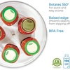 image:imageiDesign 145Inch Lazy Susan Organizer Clear  Large Turntable For Cabinet or Pantry1450 x 1450 x 175