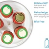 image:imageiDesign 145Inch Lazy Susan Organizer Clear  Large Turntable For Cabinet or Pantry1450 x 1450 x 175