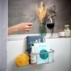 image:imageiDesign 23825EU Everett Drill Bathroom Storage Small Metal Hanging Tray Bath Caddy for Soap Cosmetics Books Tablet and Phone Matte Silver 307 cm x 26 cm x 17 cm  1208 x 102 x 664Satin