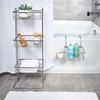 image:imageiDesign 23825EU Everett Drill Bathroom Storage Small Metal Hanging Tray Bath Caddy for Soap Cosmetics Books Tablet and Phone Matte Silver 307 cm x 26 cm x 17 cm  1208 x 102 x 664Satin