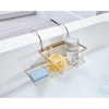 image:imageiDesign 23825EU Everett Drill Bathroom Storage Small Metal Hanging Tray Bath Caddy for Soap Cosmetics Books Tablet and Phone Matte Silver 307 cm x 26 cm x 17 cm  1208 x 102 x 664Satin