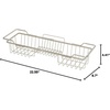 image:imageiDesign 23825EU Everett Drill Bathroom Storage Small Metal Hanging Tray Bath Caddy for Soap Cosmetics Books Tablet and Phone Matte Silver 307 cm x 26 cm x 17 cm  1208 x 102 x 664Satin