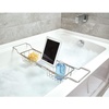 image:imageiDesign 23825EU Everett Drill Bathroom Storage Small Metal Hanging Tray Bath Caddy for Soap Cosmetics Books Tablet and Phone Matte Silver 307 cm x 26 cm x 17 cm  1208 x 102 x 664Satin