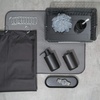 image:imageiDesign 28737ES Cade 4Piece Bathroom Accessory Set Matte Black 245 cm x 89 cm x 162 cmBlack