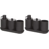 image:imageiDesign 28737ES Cade 4Piece Bathroom Accessory Set Matte Black 245 cm x 89 cm x 162 cmBlack