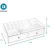 image:imageiDesign 3 Plastic Vanity Compact Slim Storage Organization Drawers Set for Cosmetics Dental Supplies Hair Care Bathroom Dorm Desk Countertop Office 65 x 7 x 5