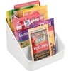 image:imageiDesign 3Section Divided Packet Organizer for Kitchen and Pantry Storage  Set of 4  WhiteWhite