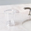 image:imageiDesign 45220 Franklin Tumbler Clear Pack of 1 Tumber  Countertop or Vanity StoragePack of 2