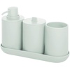 image:imageiDesign 4Piece Bathroom Accessory Set The Cade Collection Green  Recycled Plastic 975 x 4125 x 65