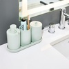 image:imageiDesign 4Piece Bathroom Accessory Set The Cade Collection Green  Recycled Plastic 975 x 4125 x 65