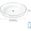 image:imageiDesign 9Inch Lazy Susan Organizer  Small Lazy Susan Turntable for Cabinet or Pantry 2Pack Clear9 Inch