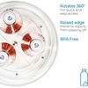 image:imageiDesign 9Inch Lazy Susan Organizer  Small Lazy Susan Turntable for Cabinet or Pantry 2Pack Clear9 Inch