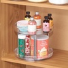 image:imageiDesign 9Inch Plastic 2Tier Lazy Susan Turntable Set of 2 ClearChrome  Kitchen and BathroomPack of 2