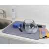 image:imageiDesign Absorbent Kitchen Countertop Dish Drying Mat PewterIvory  For Kitchen Counter TopPewterIvory