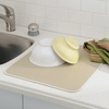image:imageiDesign Absorbent Kitchen Countertop Dish Drying Mat PewterIvory  For Kitchen Counter TopWheat
