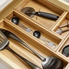 image:imageiDesign Acacia Wood Kitchen Drawer Organizer  Set of 3  Natural  Kitchen and Pantry12 x 3 x 2